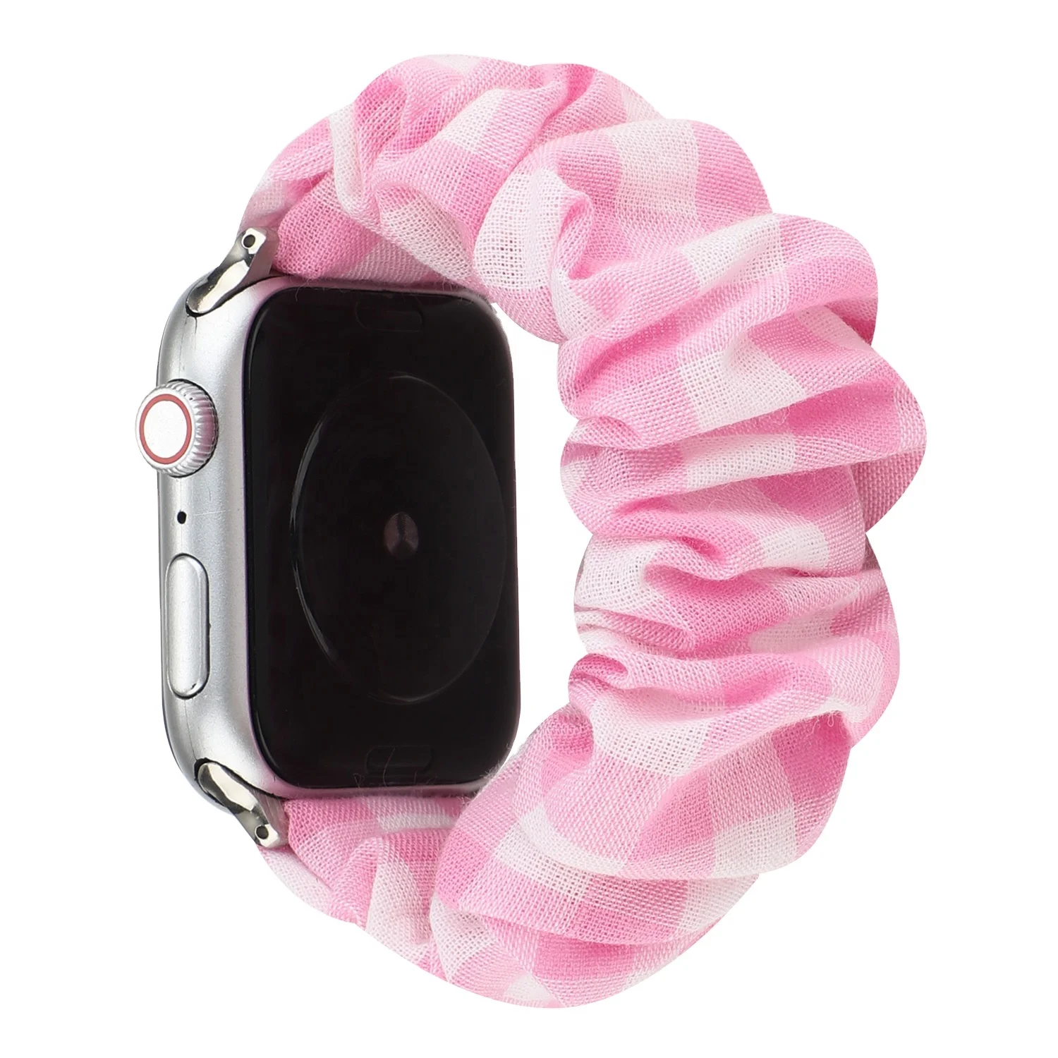 
new arrival custom logo scrunchy apple watch strap wholesale 