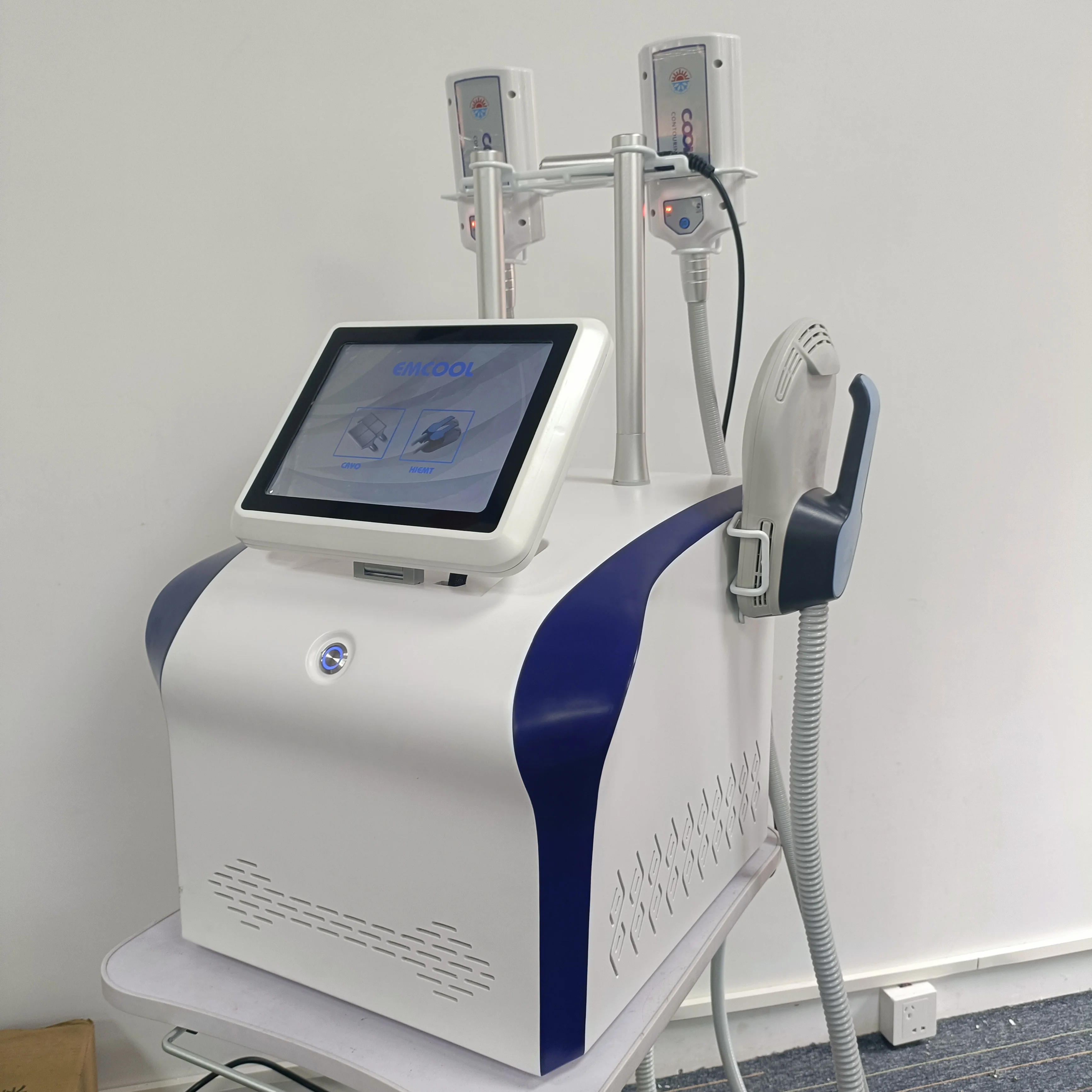 New 2 In 1 Slimming Cryolipolysis 360 Handles Ems Electrical Stimulation Rf Ems Cryotherapy Weight Loss Fat Freeze Cryolipolysis