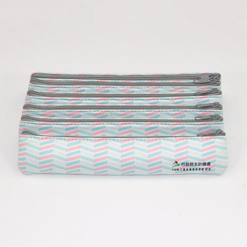 UOO OEM RPET Recycled Customized Design Sublimation Full Printing Neoprene Long  Pencil Case