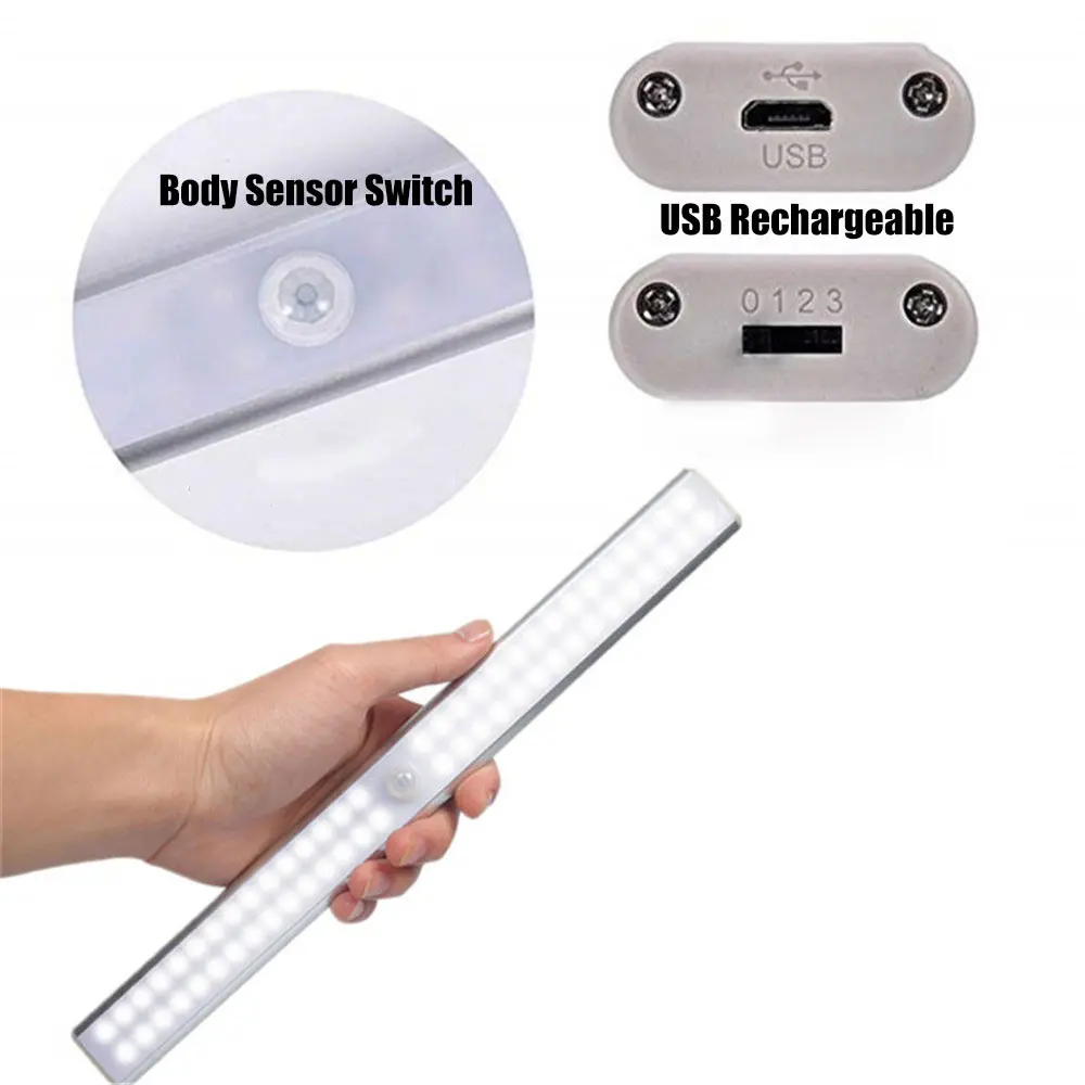
Smart Body Motion Sensor Led Closet Cabinet Light 10 Led Wireless Battery 