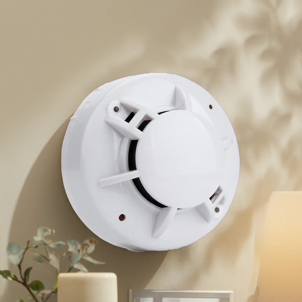 Wholesale Conventional Detecteur De Fumee 2 Wired Smoke Detector Photoelectric Fire Smoke Detector Alarm Alarma De Incendios