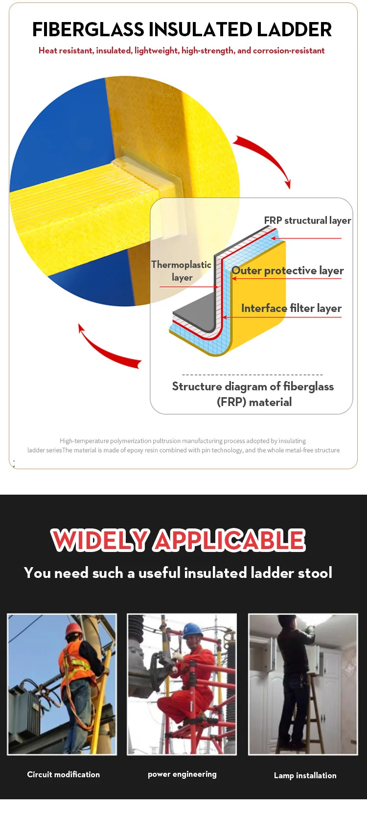 Professional Aluminum Folding Stainless Steel Pool  Scaffoldings Ladders   Stepladder Steeproof Hook Telescopic Ladder