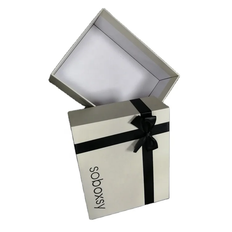2020 hot selling exquisite and cheap heaven and earth cover gift boxes wholesale with ribbon bow