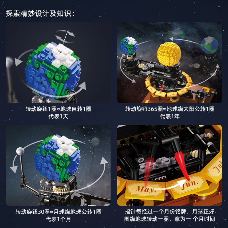 New Arrival CADA Solar System C71004 Educational toys Building Blocks compatible with legoing toys for kids