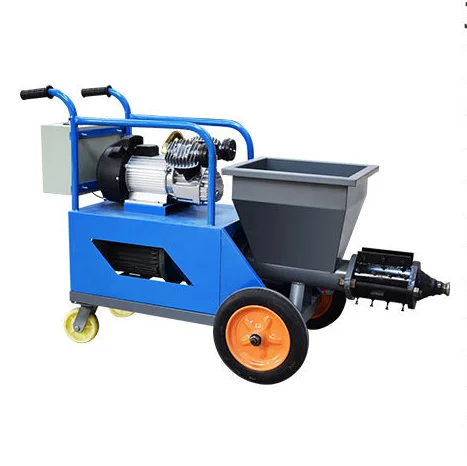 High Speed Mortar Spraying Equipment Dry Model Cement Plastering Machine For Wall