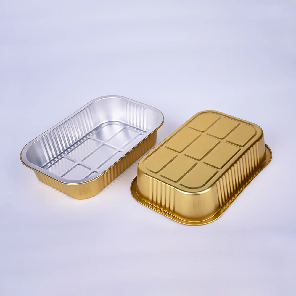 125 шт. Одноразовые алюминиевой фольги для выпечки риса Сковорода-гриль алюминиевая контейнеры для еды на вынос работа домашняя упаковка