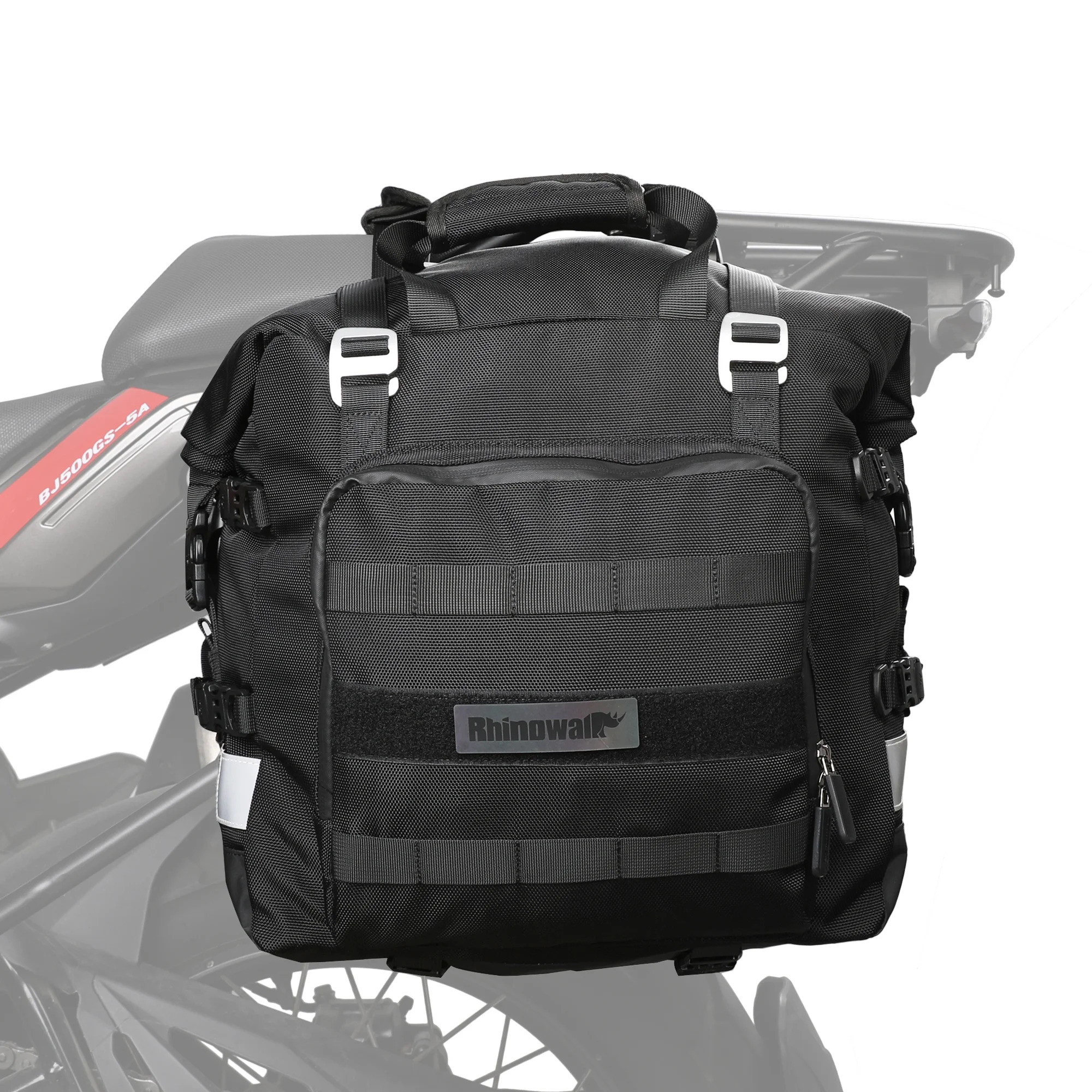 Rhinowalk 20L Motorcycle Side Seat Bag, Motorbike Pannier Saddle Tail Bag for ADV Motorcycle Travel Luggages