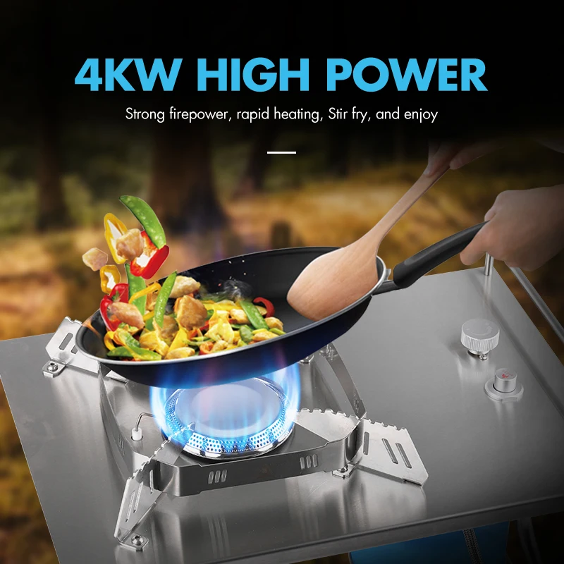 KingGear Outdoor Glamping IGT Grills Camping Gas Burner Stove Portable Gas Stove