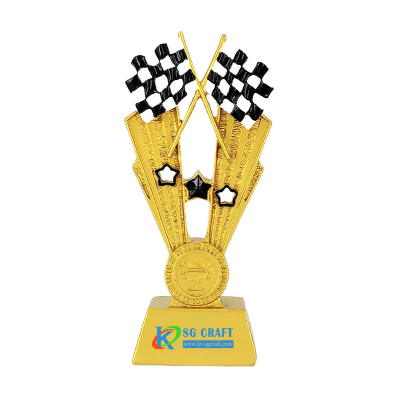 New DIY Beech Wood and Star Crystal Golf Trophy Customized Cricket Volleyball Metal Trophy Cups Wooden Horse Trophies
