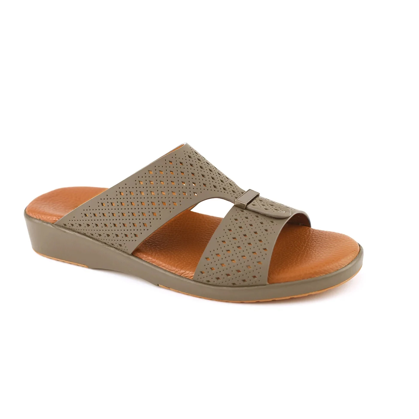 BUSY GIRL CH4670 Comfortable Arabic Slide Man Genuine Leather Rubber Arabic Sandals Outdoor Footwear Slippers Sandals For Men