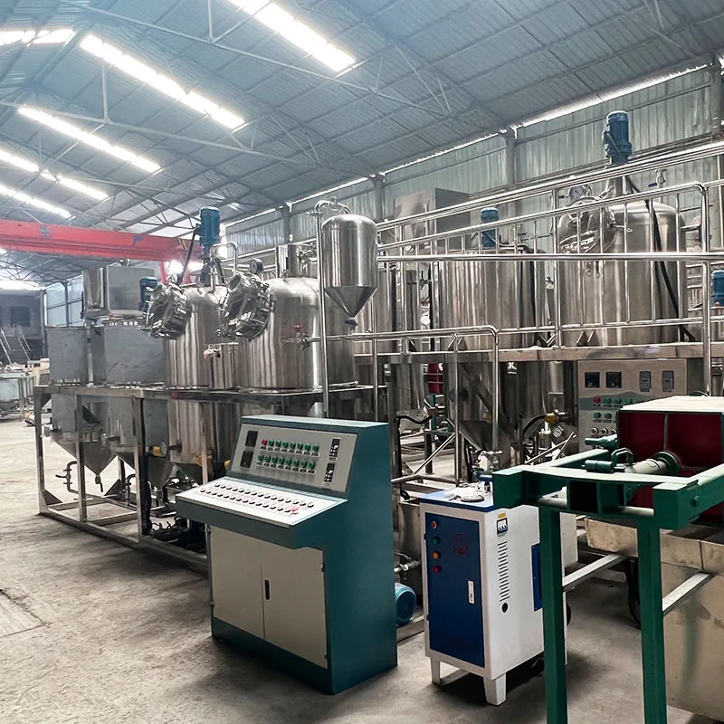 Automatic crude cooking oil palm kernel oil refinery machine