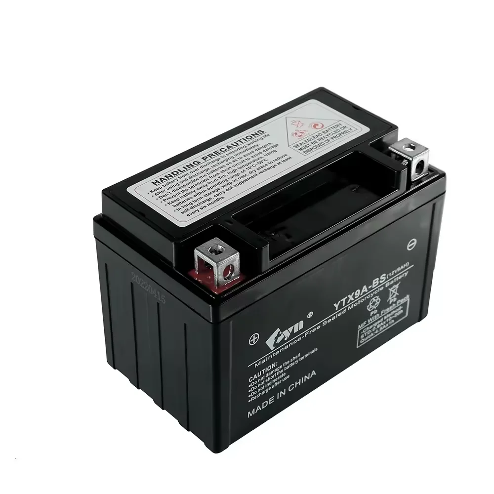 12N9-BS motorcycle battery for motorcycles.