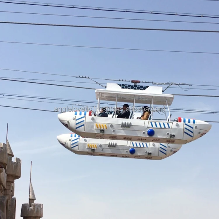 Aerial Ropeway Large Outdoor Adventure Nylon Pulley Cable Car Airship Cableway For Sale