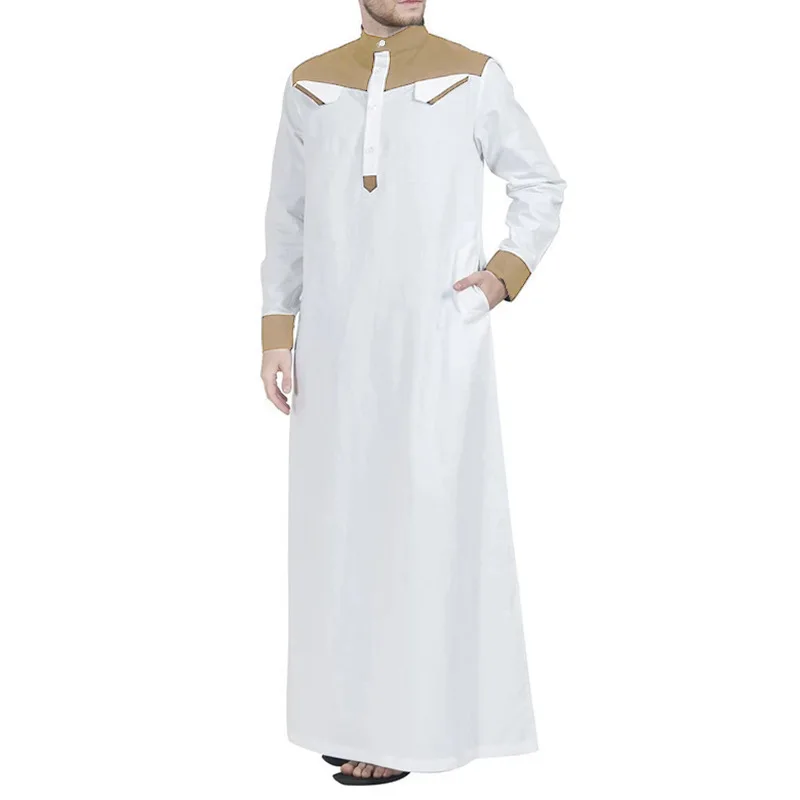 Wholesale male religion wear long sleeve arabic dubai thobe abaya muslim