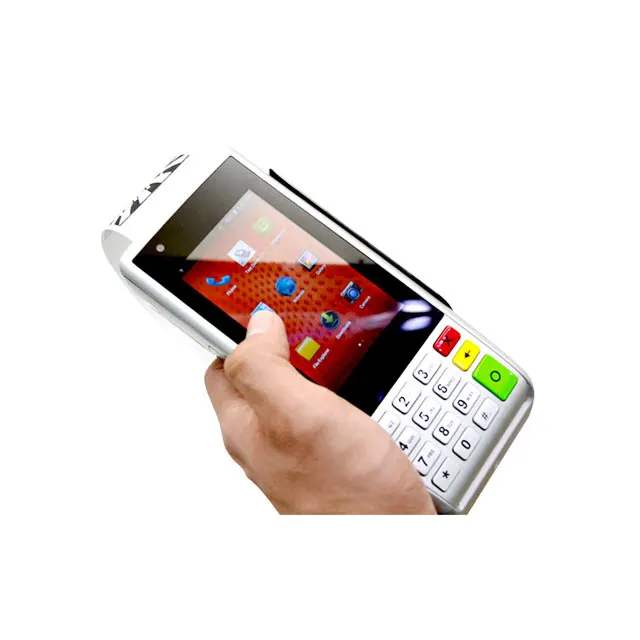 
Justtide Handheld Android barcode Scanner POS with Magstrip/IC/NFC Card Reader 