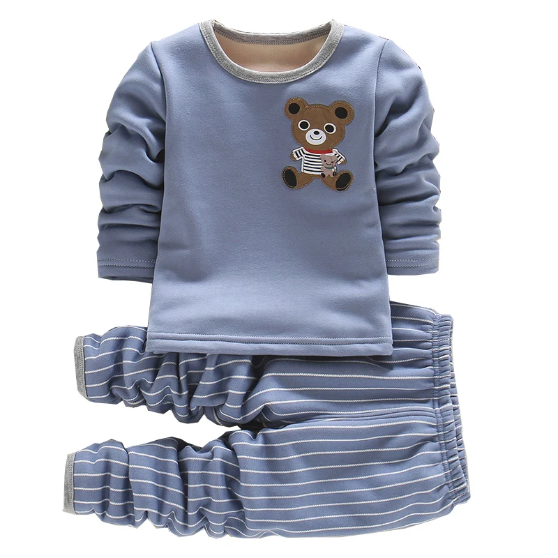 
DRLH1909B829 2019 Autumn New Arrival Boy Sleepwear Fashion Smart Style Kids Home Clothes Children Pajamas 