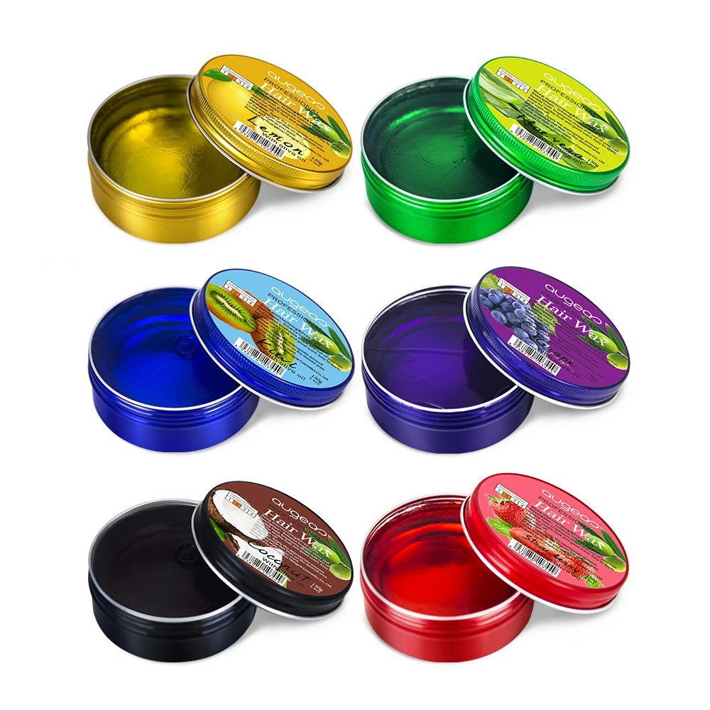 Low MOQ Hot sale Customized Color Hair Wax Strong Hold Hair Pomade Private Label hair wax gel
