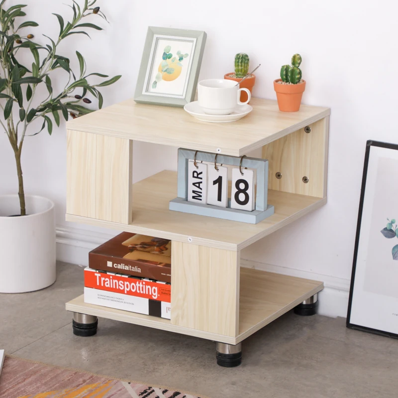 Luxury Modern Display Bedside Wood Black End Table Gold Bedroom Furniture Smart  Night Stand