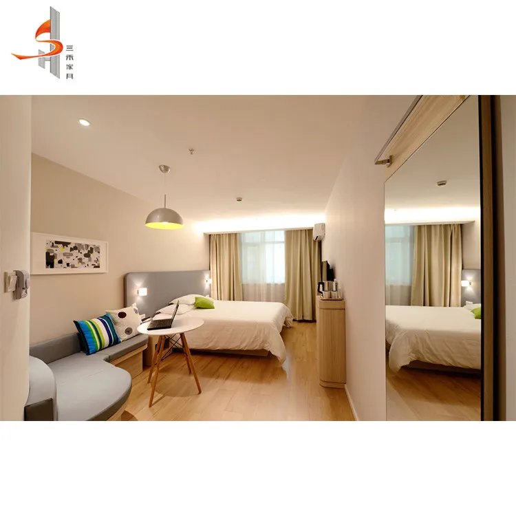 Factory custom wood hotel king size bedroom furniture for 3-5 stars hotel