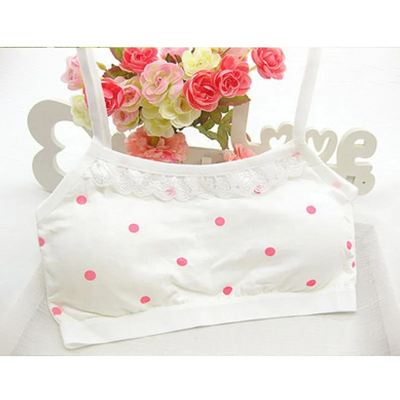 Bra for Kids Cotton Training Bra for Girls  Lace Floral Teens Underwear for Teenagers Girls Lingerie