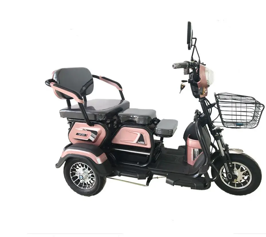 electric scooter tricycle city 3 wheel motorized tricycle with baby seat for adults