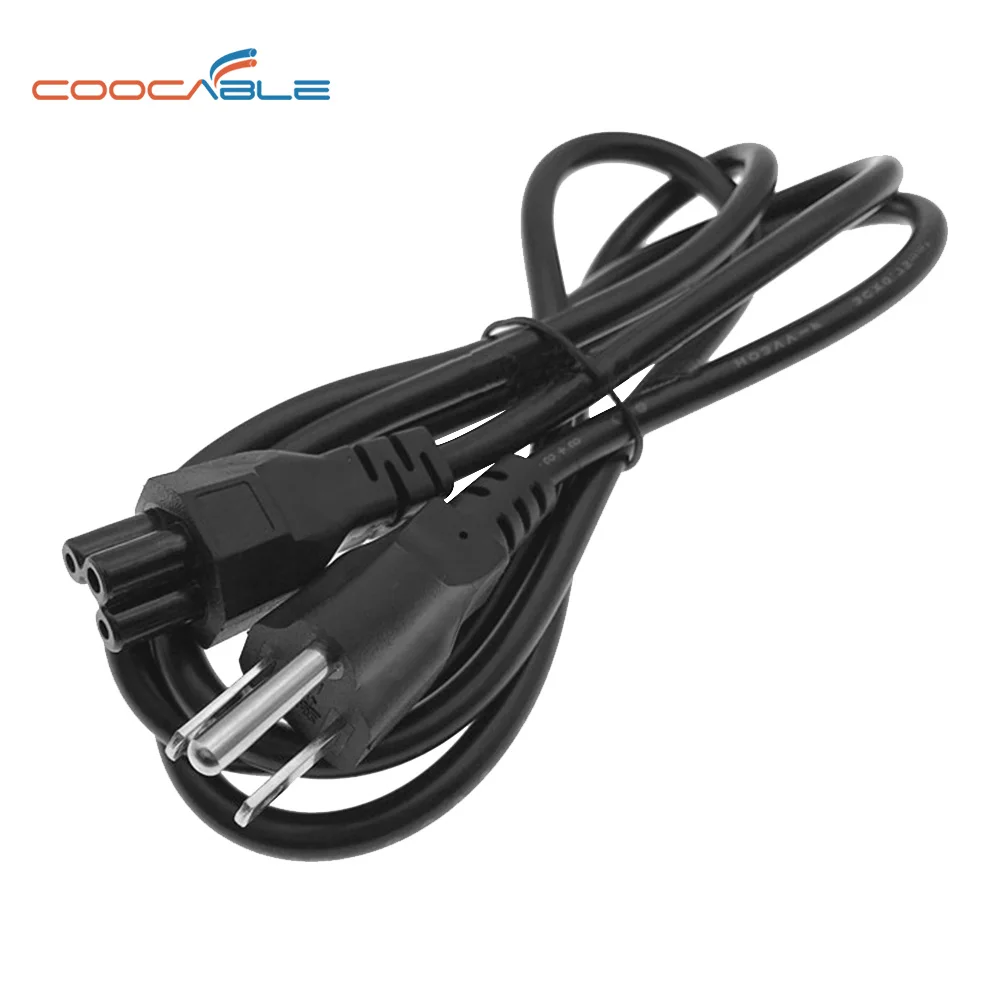 US 3- pin  Plug to C5    with fused to IEC320  AC power cord cable  lead 1M/2M/3M/5M prong to C5 for TV Printers Cameras
