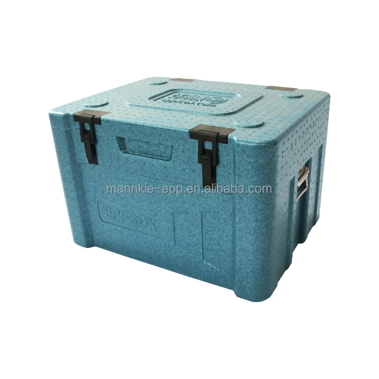 MK Cold chain delivery square epp foldable foam ice cooler box mini cooler box insulated epp cool box