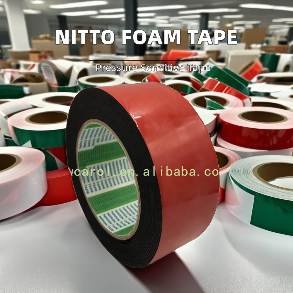 Double-Sided Black Foam Tape for Versatile Masking Applications Adhesive Tape Roll