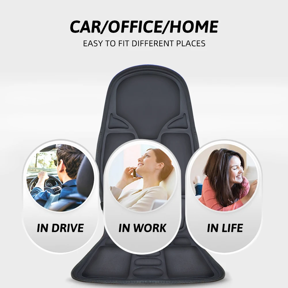 Car Seat Massager Hip Vibration Heating Home Seat Hip Waist Vibration Massage Cushion  Massage mattress