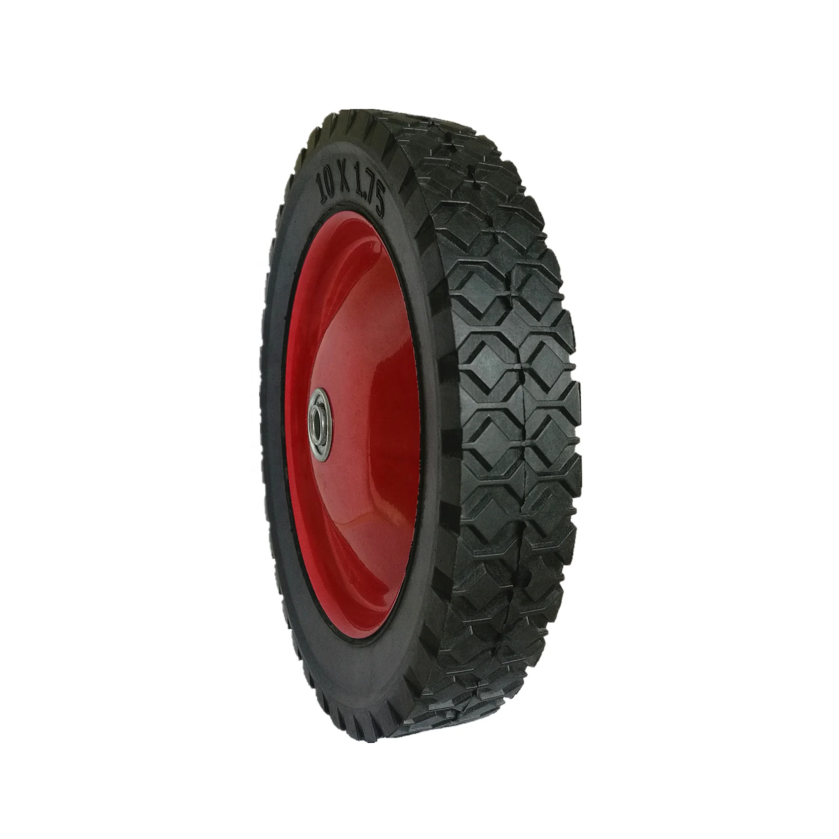 solid rubber wheels 10x1.75 for baby walker,grocery cart wheel