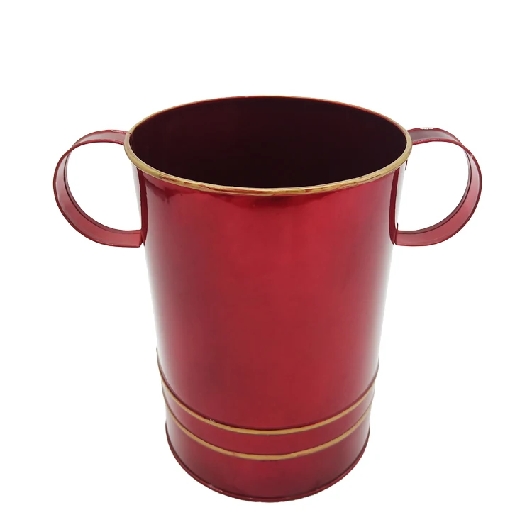 Fower Bucket Box Retail  Kiosk Silver Metal 16cm Children Flower Bucket Toy