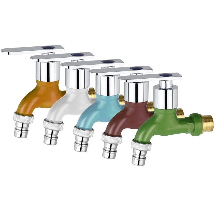 Best Seller ABS Plastics Chrome Bibcock Wall Mounted Taps for Wash Machine