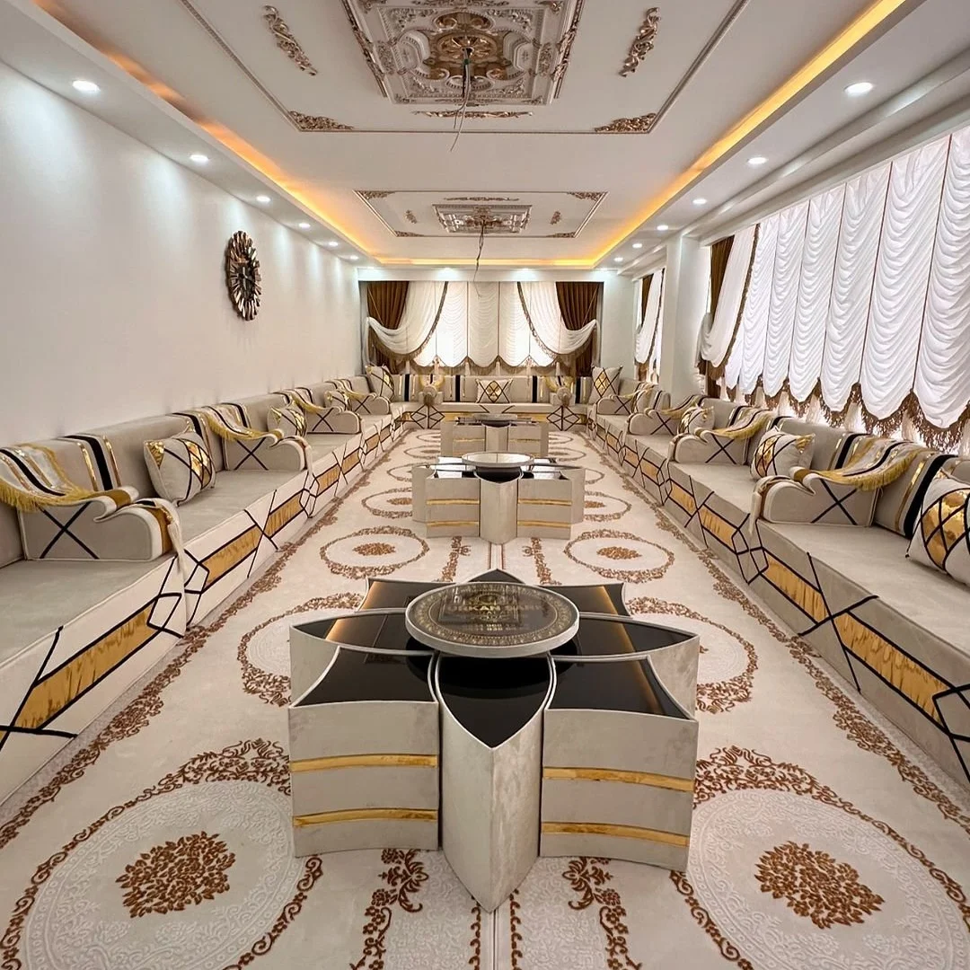 Luxury royal morocco sofa handmade saudi arabia furniture sofa for middle eastern furniture