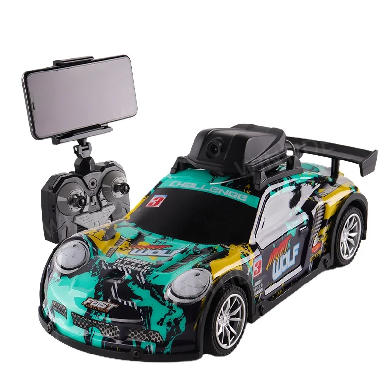 New 2.4G High Speed RC Racing Drift Car Toy FPV Camera Vehicle Stunt Car with Light Remote Control Toy for Expert Kids