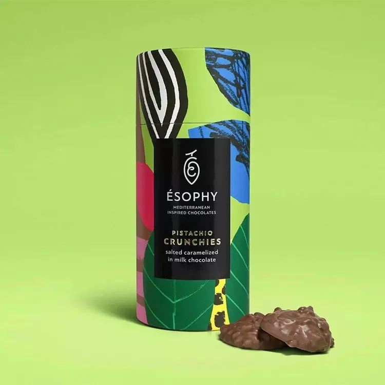 Sustainable Dry Fruits Almond Cylinder Packaging Paper Craft Box For Food Custom Chocolate Cake Boxes And Packaging