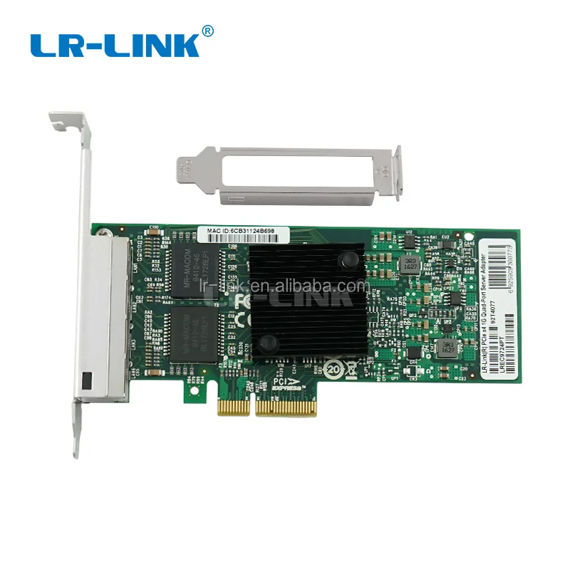 PCI Express x4 Gigabit quad copper port Ethernet Network Card based on Intel I350 chipset
