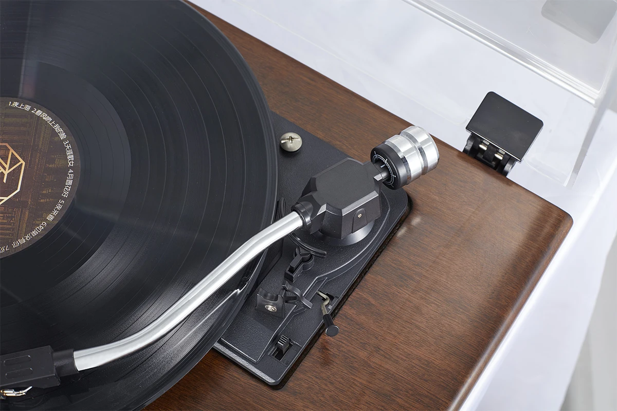 OEM high end custom Radio 3 Speeds LP retro radio turntable gramophone