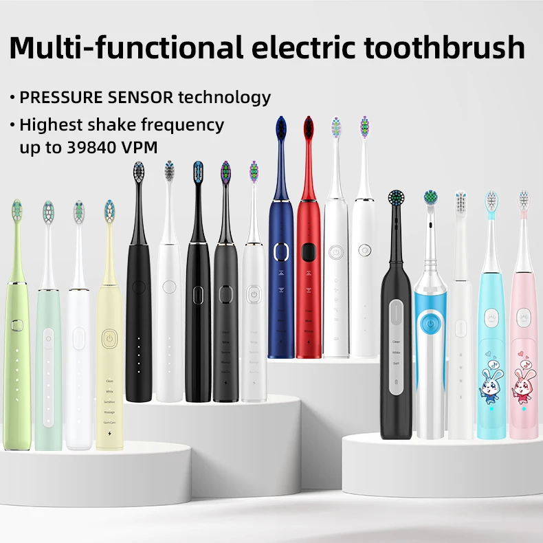wholesale custom logo oral care ultrasonic toothbrush oem high quality teeth cleaning rechargeable automatic electric toothbrush