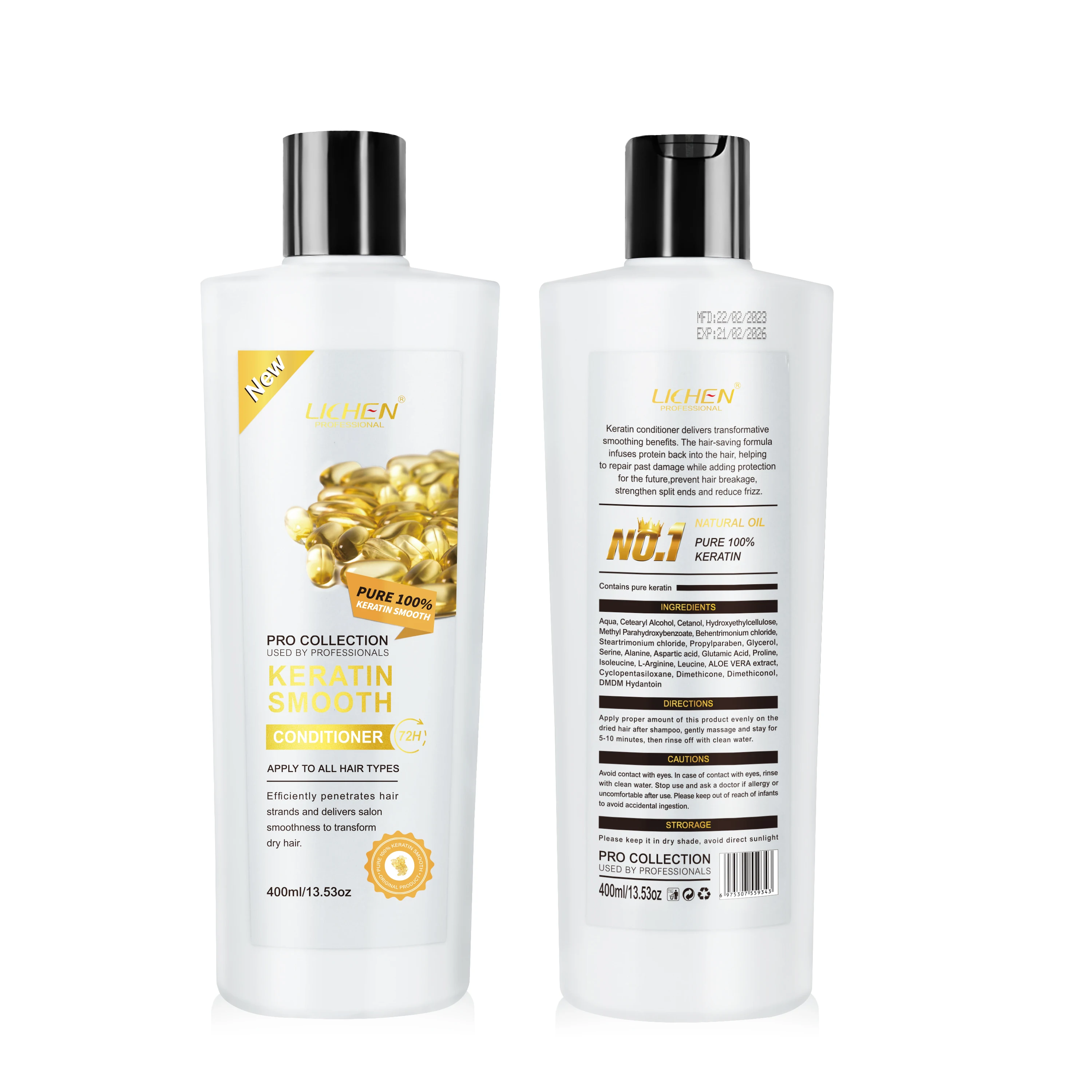 sulfate free clarifying and smoothing shampoo and conditioner natural Organic Moroccan Argan Oil Shampoo