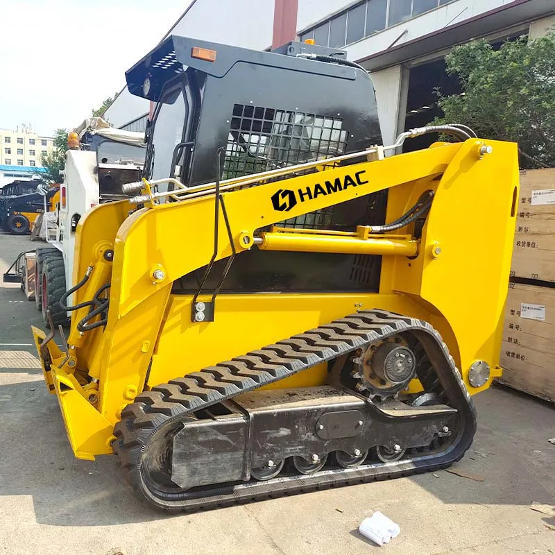 cheap mini diesel mobile crawler Wheel type mini skid steer loader skid steer compact track skid steer loaders