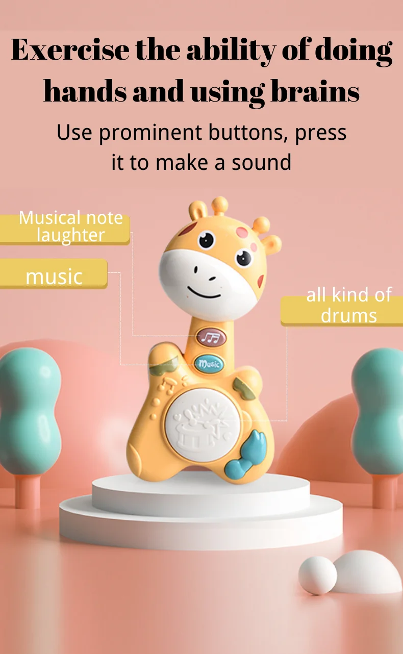Newest Arrival Kids Rattle Baby Toys Educational Musical Hand Drum
