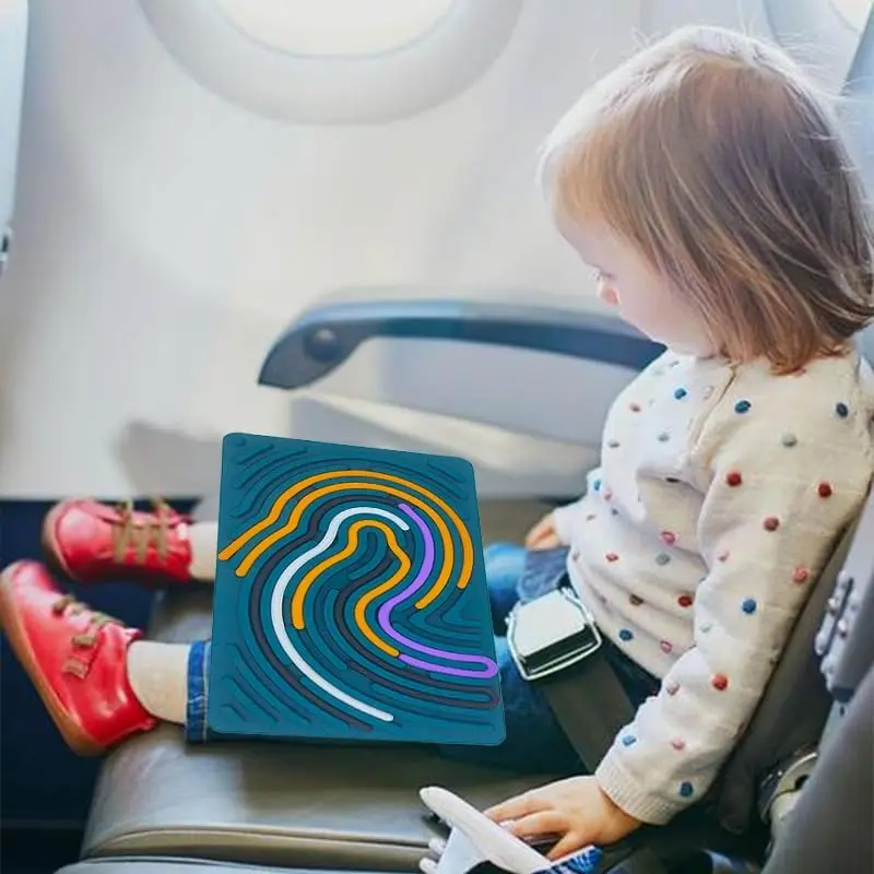 Double-Sided Silicone Sensory Activity Board DIY Toy for Kids Autistic Children Anxiety & Stress Relief Calming Fidget Toy Gift