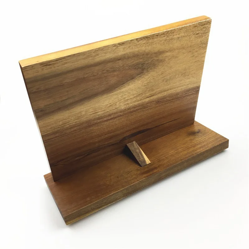 Wooden Magnetic Knife Block Holder Rack Double-Sided Magnetic Stands Multifunctional Storage Knife Holder
