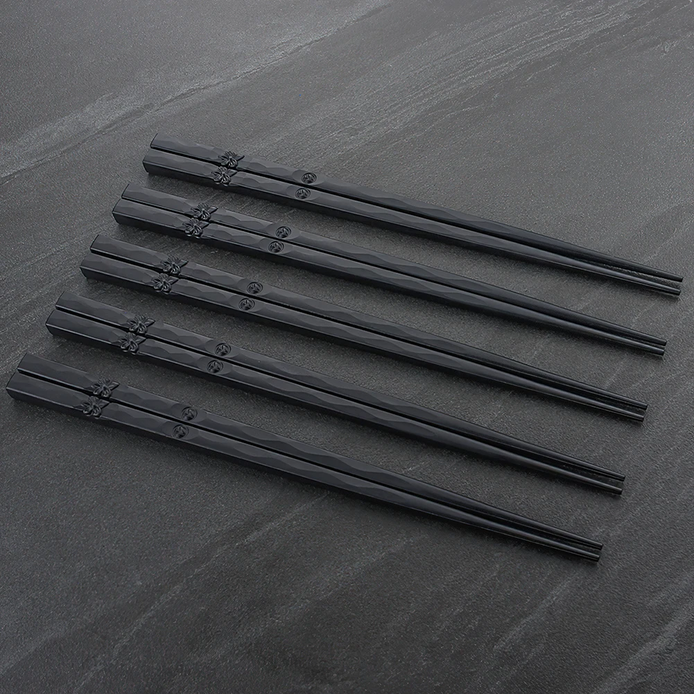  Drop Shipping 10 Pairs kitchen accessories Wedding Gift Chinese chopstick set Japanese Reusable Alloy