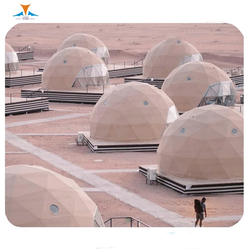Prefab Easy Frp 7 Meter Diameter Luxury Glamping Dome Tents Geodesico Shelter Transparent Domes Tent