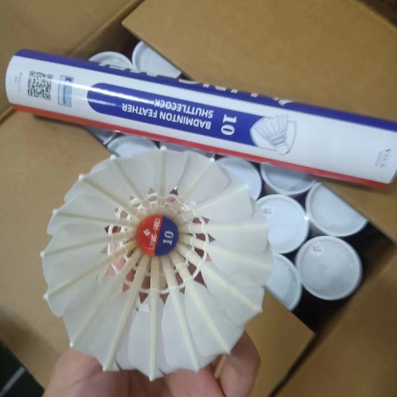 wholesale goose feather shuttlecock lingmei 10