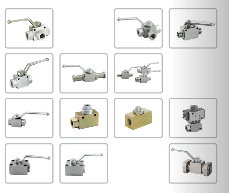 Carbon Steel High Pressure 3-Way Ball Valve --VH3V---G1/4'  BSP Thread