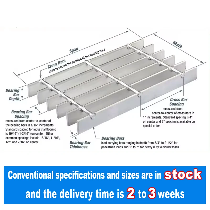 Stainless Steel Outdoor Linear Drain Grating Drainage Channel drain channel