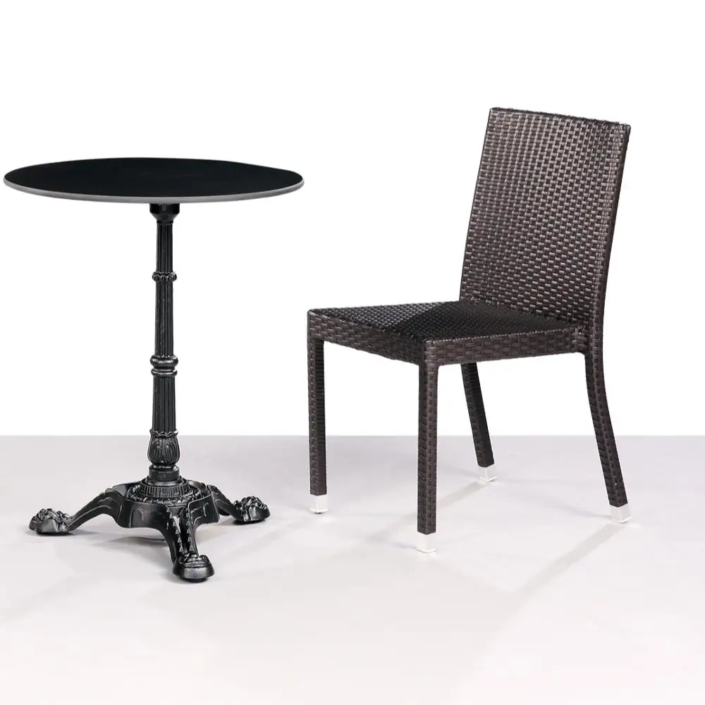 DT206 Cheap modern rattan outdoor furniture balcony table chair