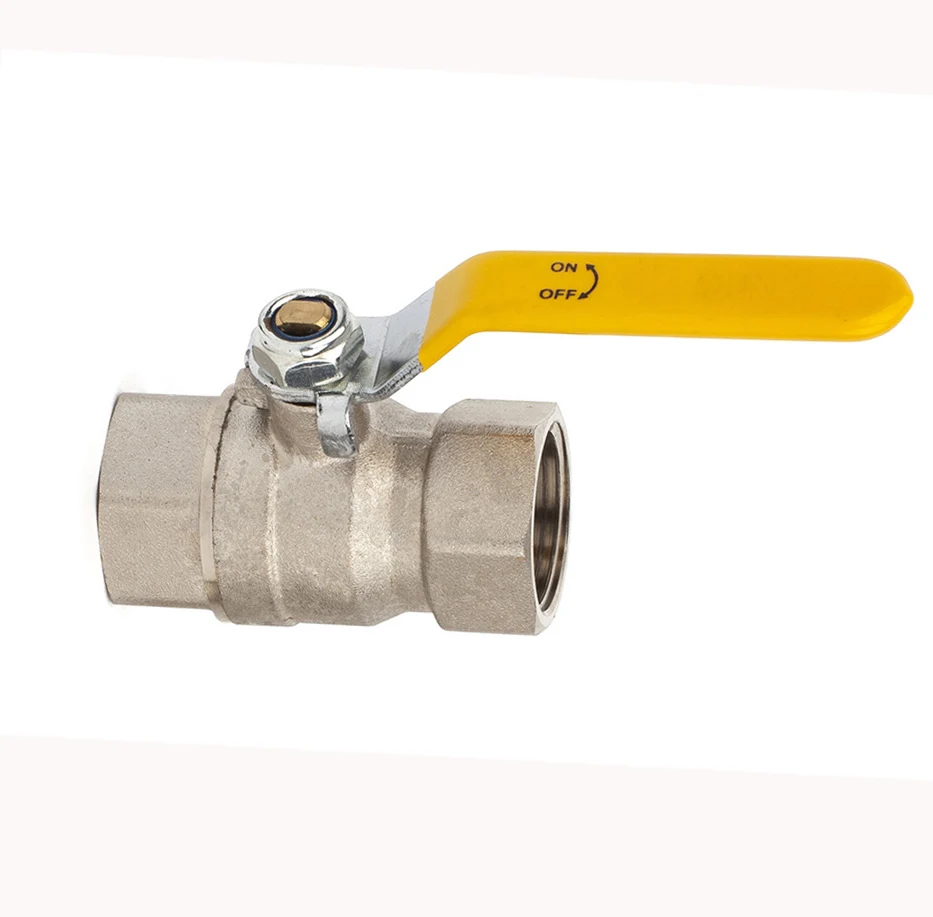 Customize service nickel plating F/F BSP thread bronze ball valve